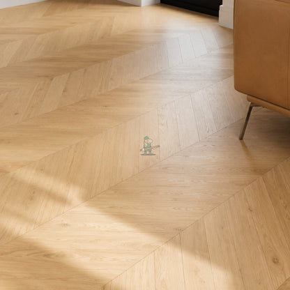 Linen Oak 90mm Solid Chevron – image 2