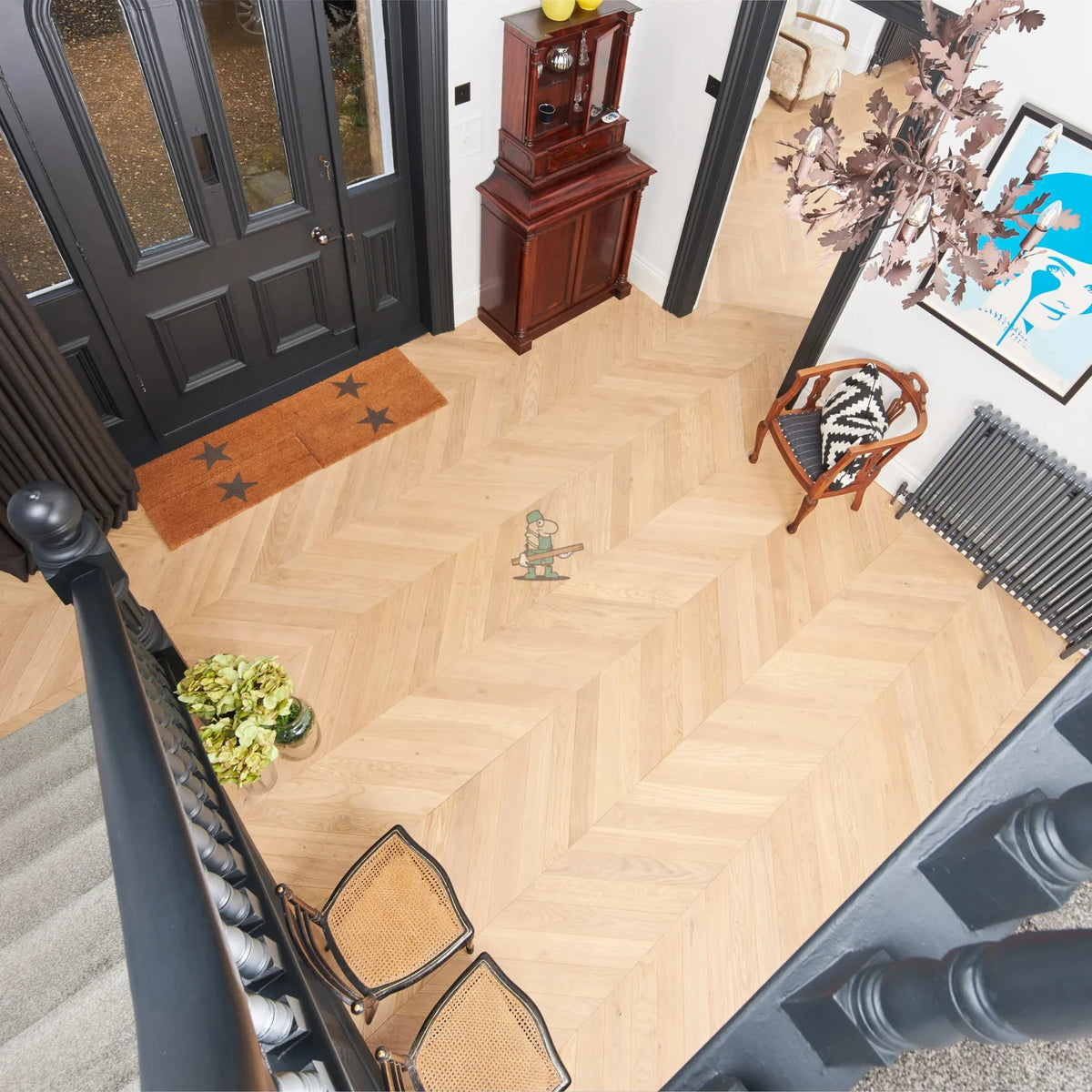 Nordic Light Oak 90mm Engineered Chevron – image 4