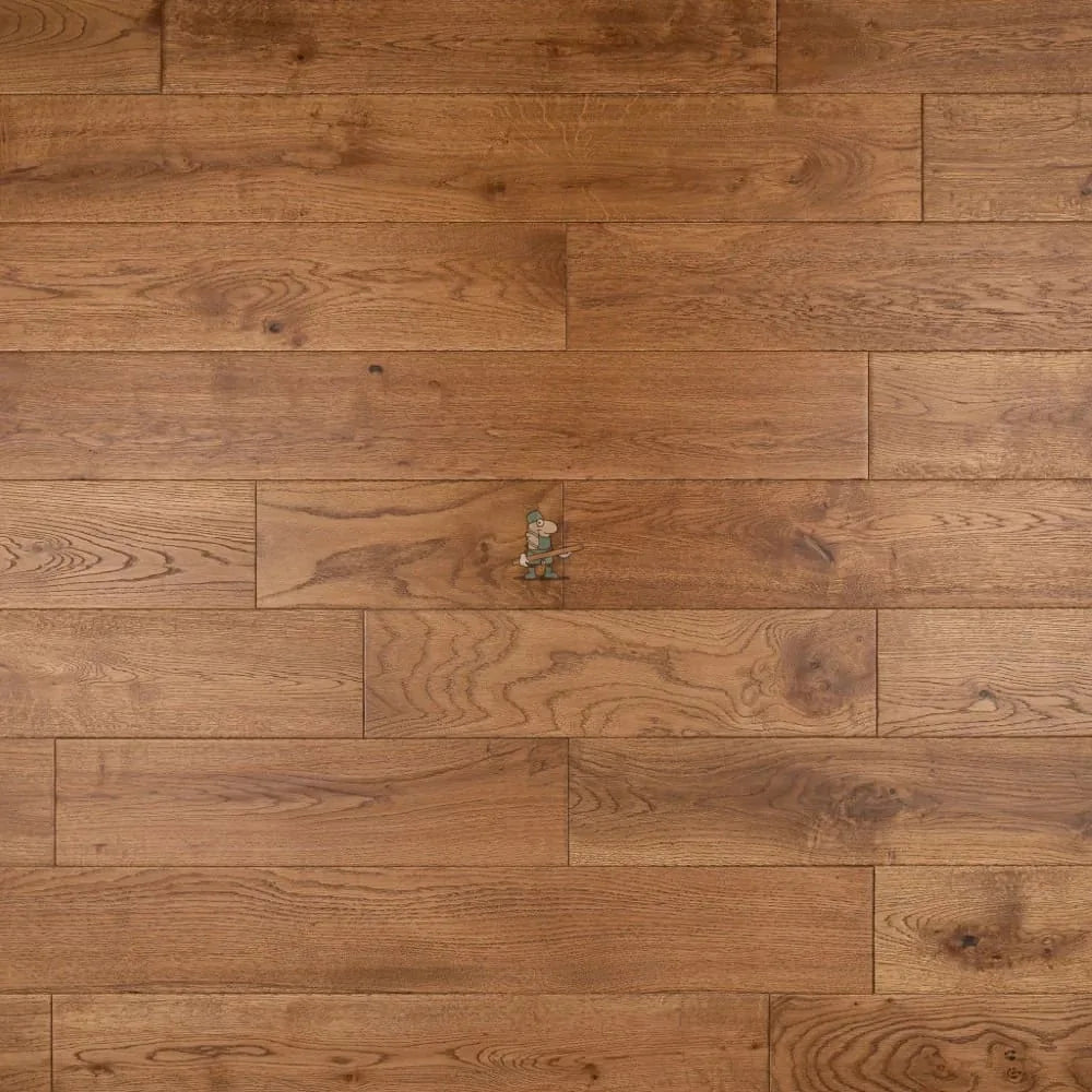 Golden Oak Oiled Hand Scraped 125mm Solid Plank – image 5