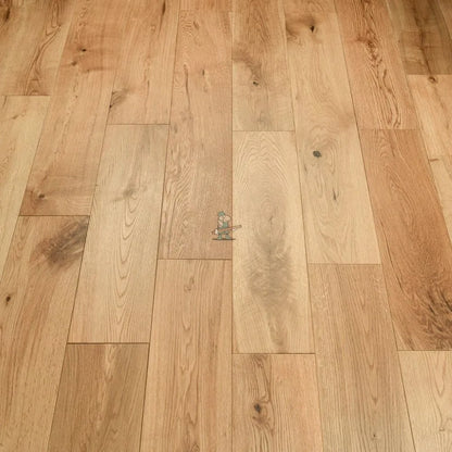Natural Brushed & Oiled Oak 150mm Solid Plank – image 1