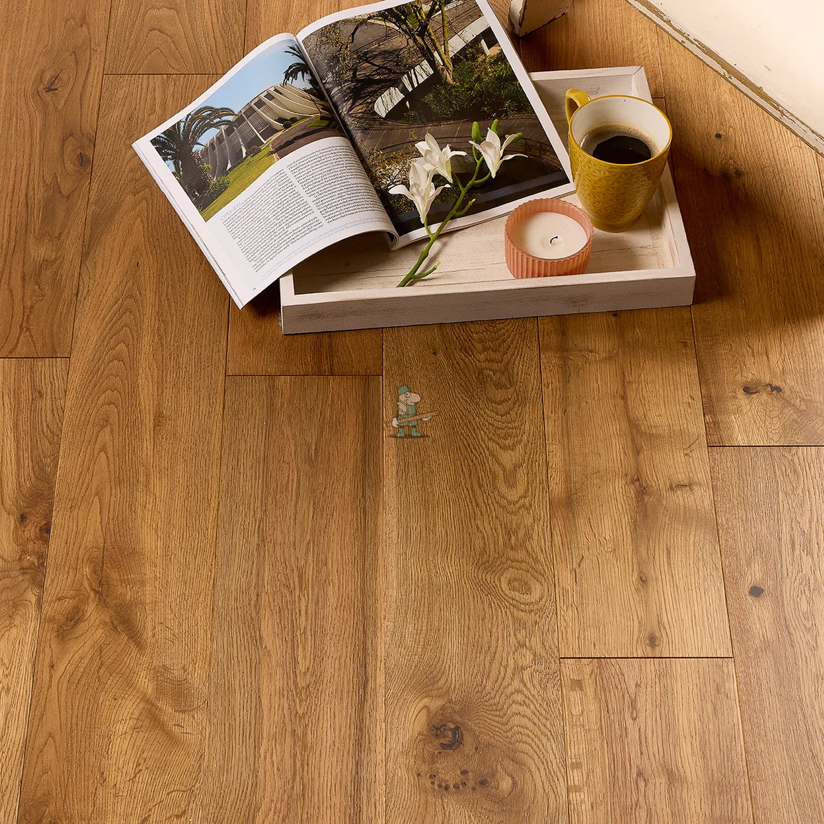 Smoked Oak 150mm Solid Plank – image 2