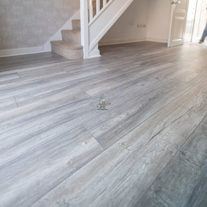 Rustic Grey Oak 12mm Laminate – laid in a living room (6)