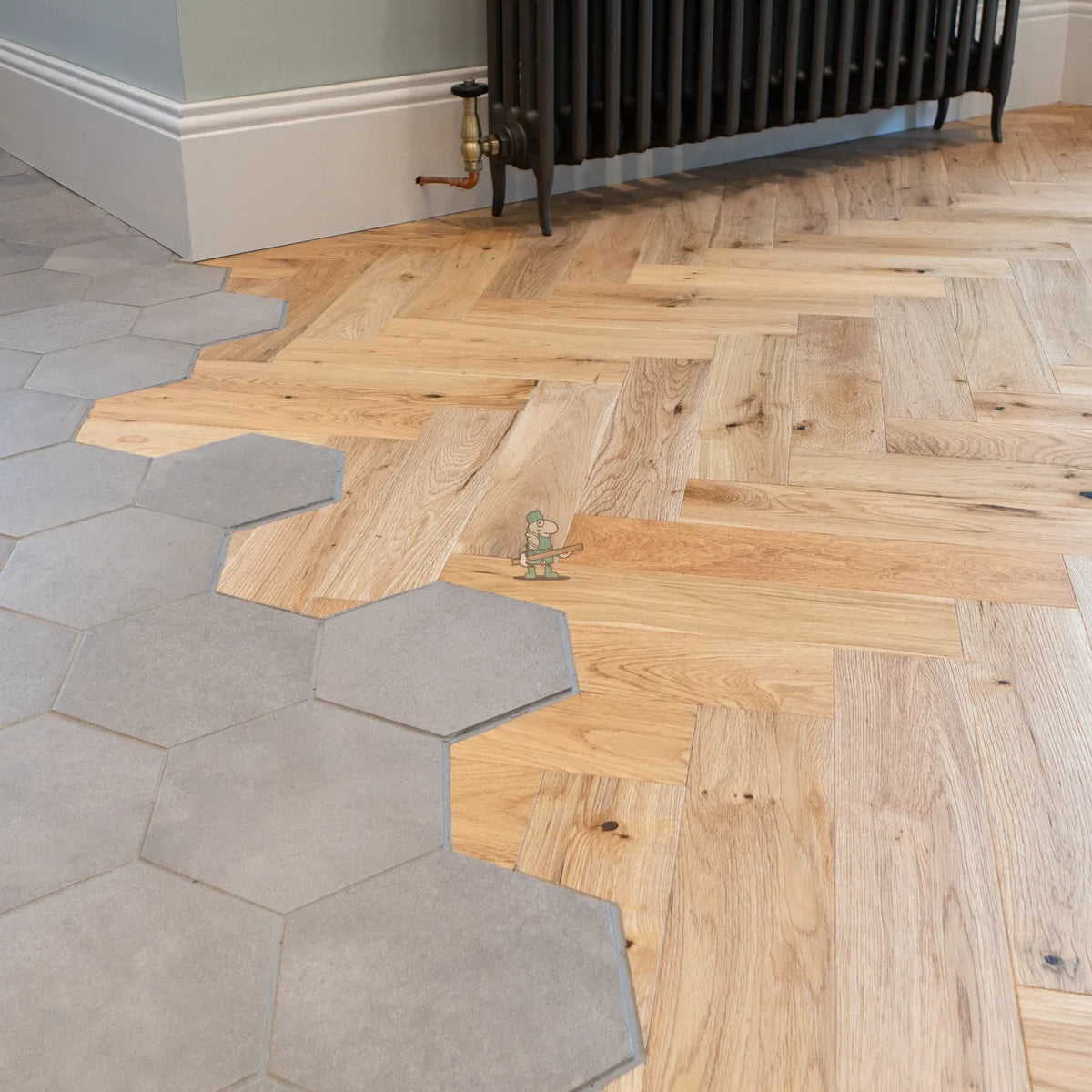 Natural Oak 90mm Engineered Herringbone, 15/4mm – image 8