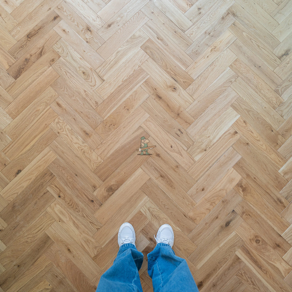 Natural Oak 90mm Engineered Herringbone, 15/4mm – image 5