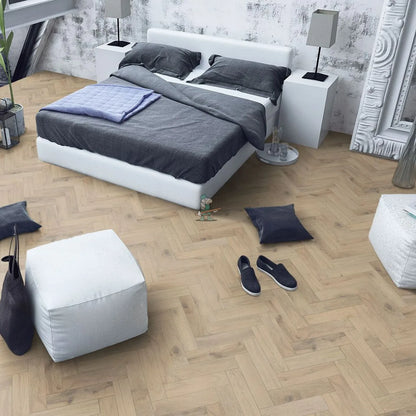 Pale Oak 90mm Engineered Herringbone – image 5