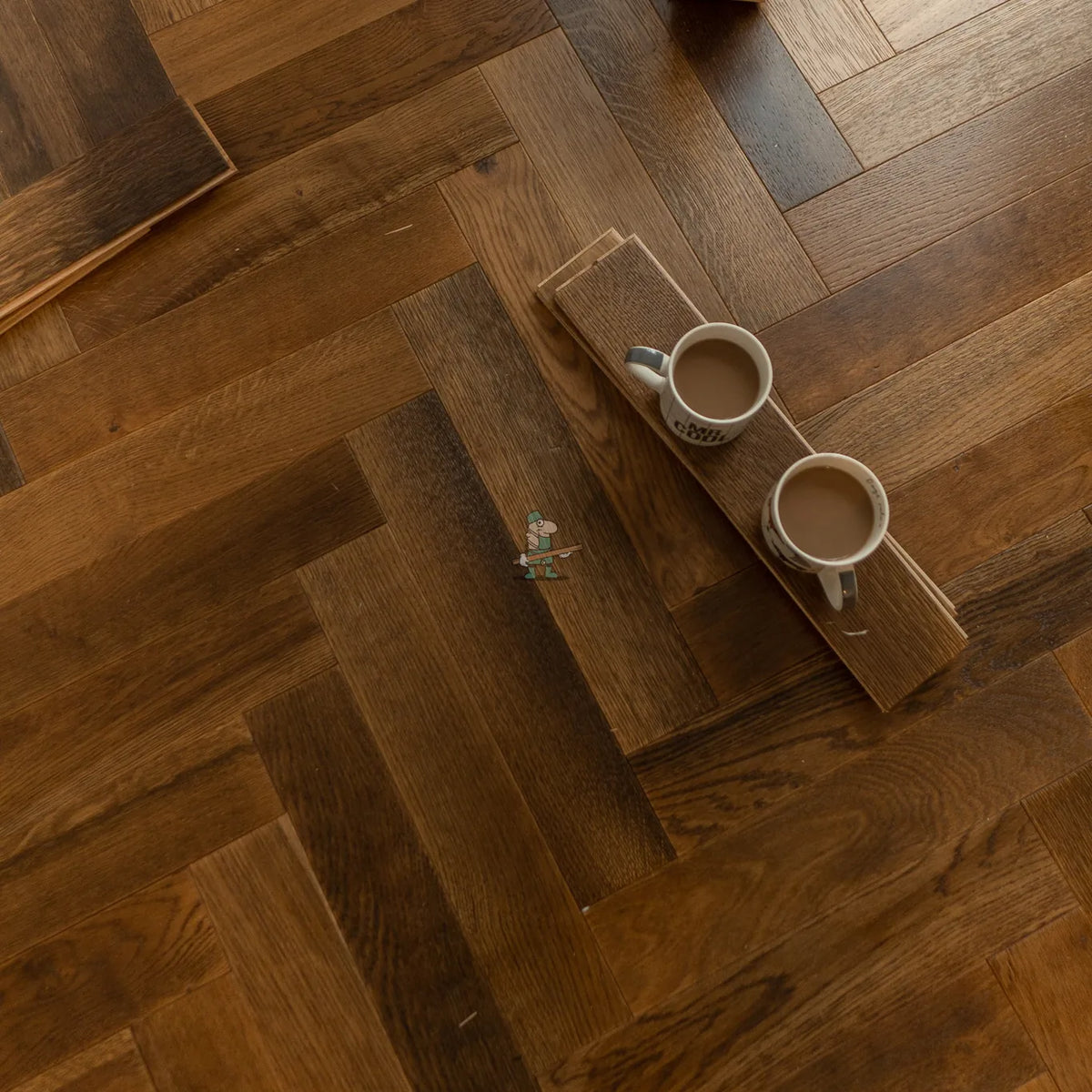 Espresso Oak 90mm Engineered Herringbone – image 2