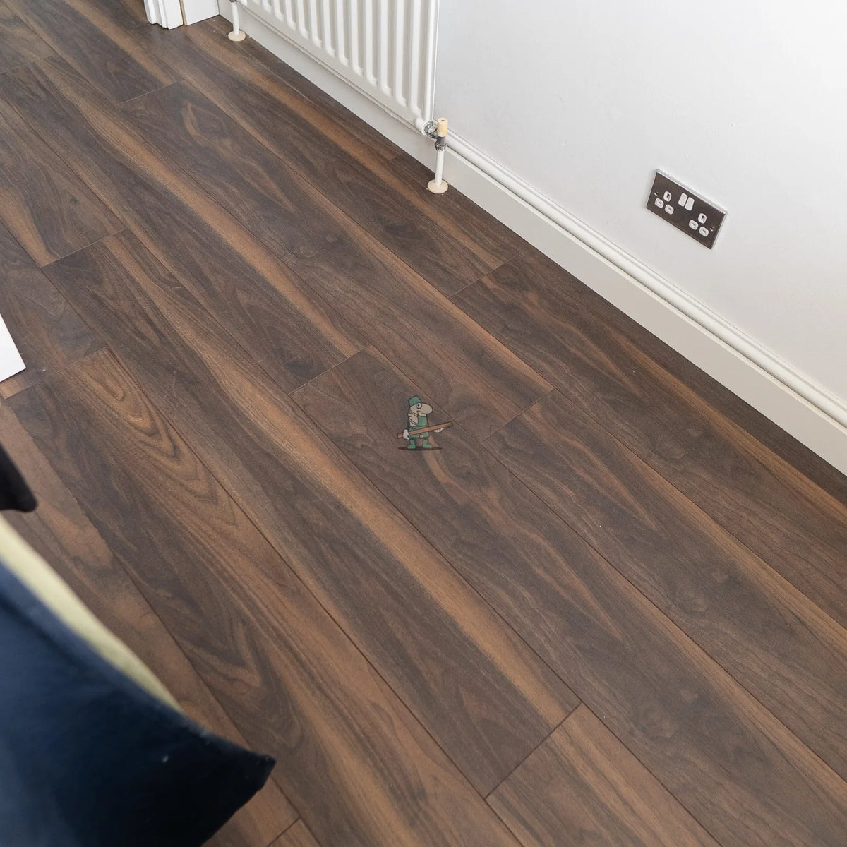 Dark American Walnut 12mm Laminate – laid in a hallway (5)