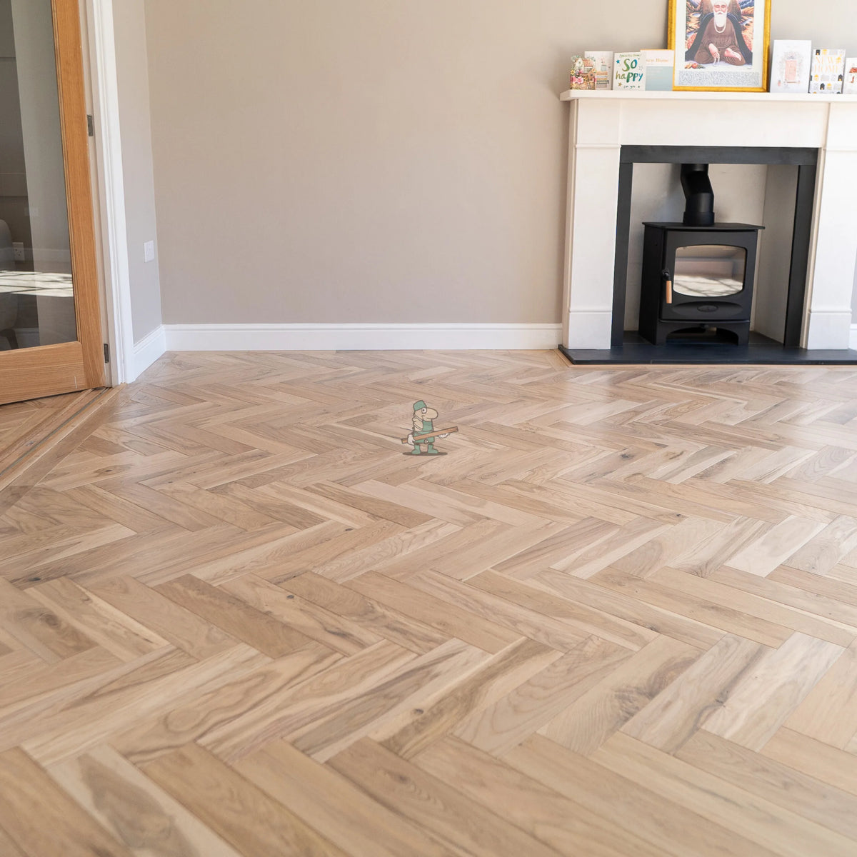 Worn Cathedral Oak 70mm Engineered Herringbone – image 14