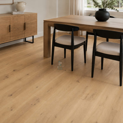 Pale Invisible Oak 190mm Engineered Plank – image 5