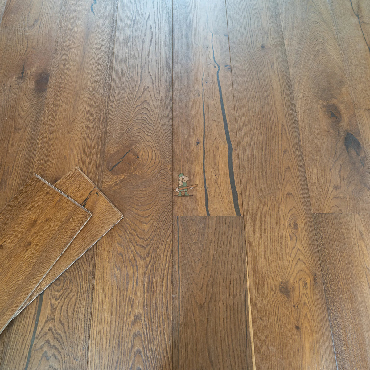 Rustic Smoked Oak 220mm Engineered Plank – image 3