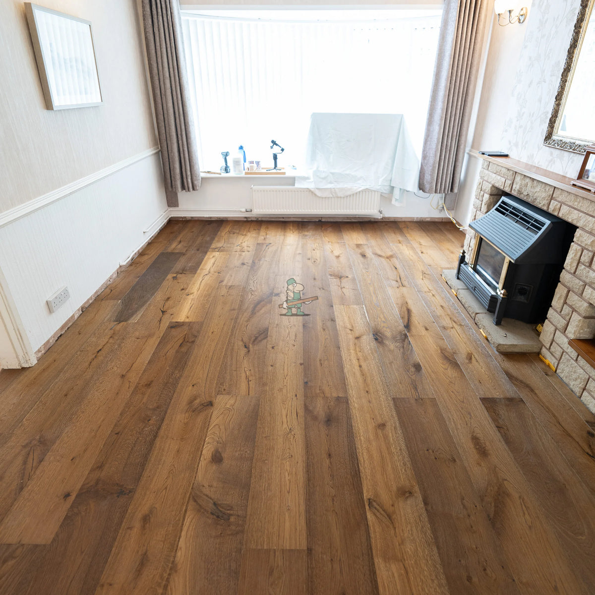 Rustic Smoked Oak 220mm Engineered Plank – image 5