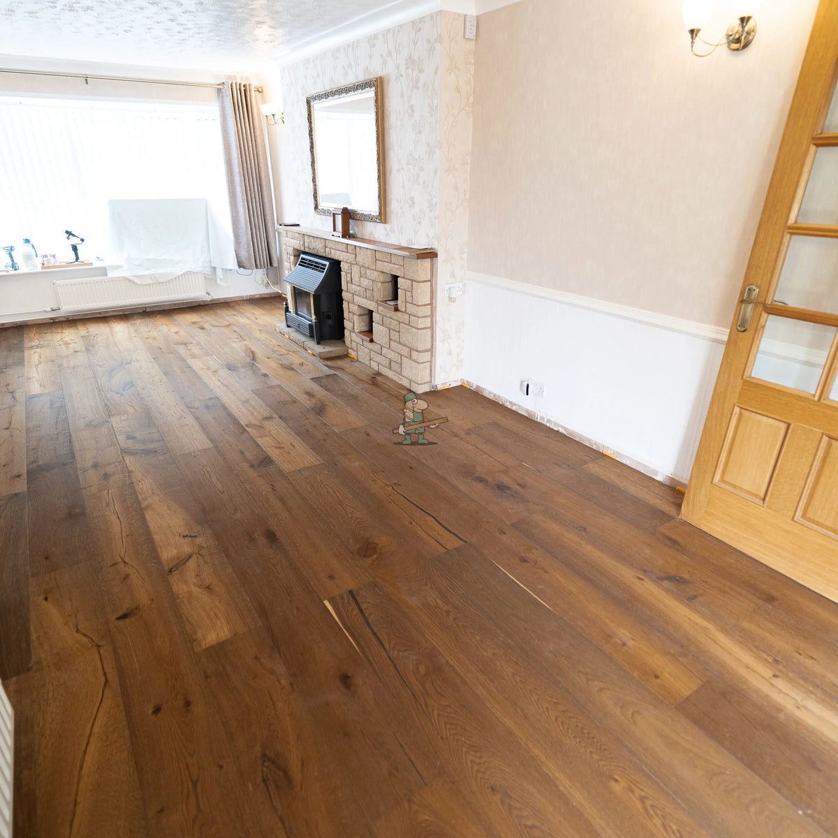 Rustic Smoked Oak 220mm Engineered Plank – image 7