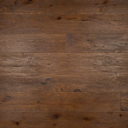 Antique Brown Oak Distressed 190mm Engineered Plank – image 9