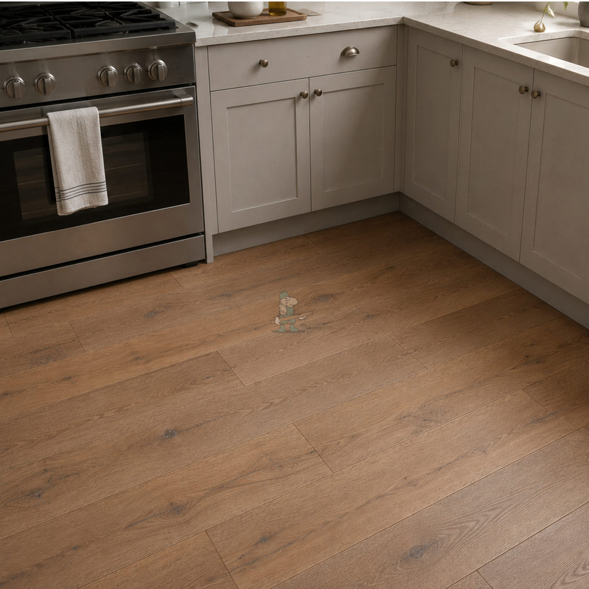 Weathered White Distressed Oak 220mm Engineered Plank – image 7