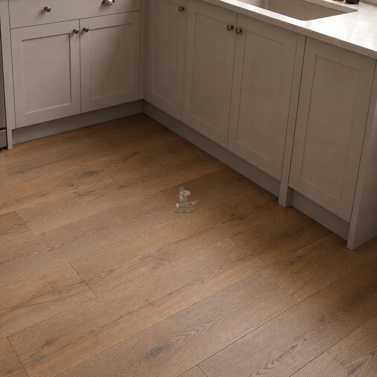Weathered White Distressed Oak 220mm Engineered Plank – image 6