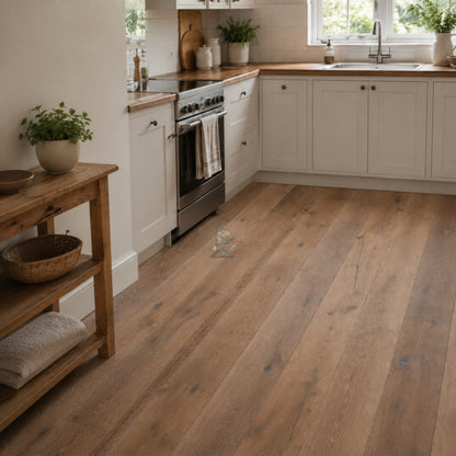 Weathered White Distressed Oak 220mm Engineered Plank – image 4