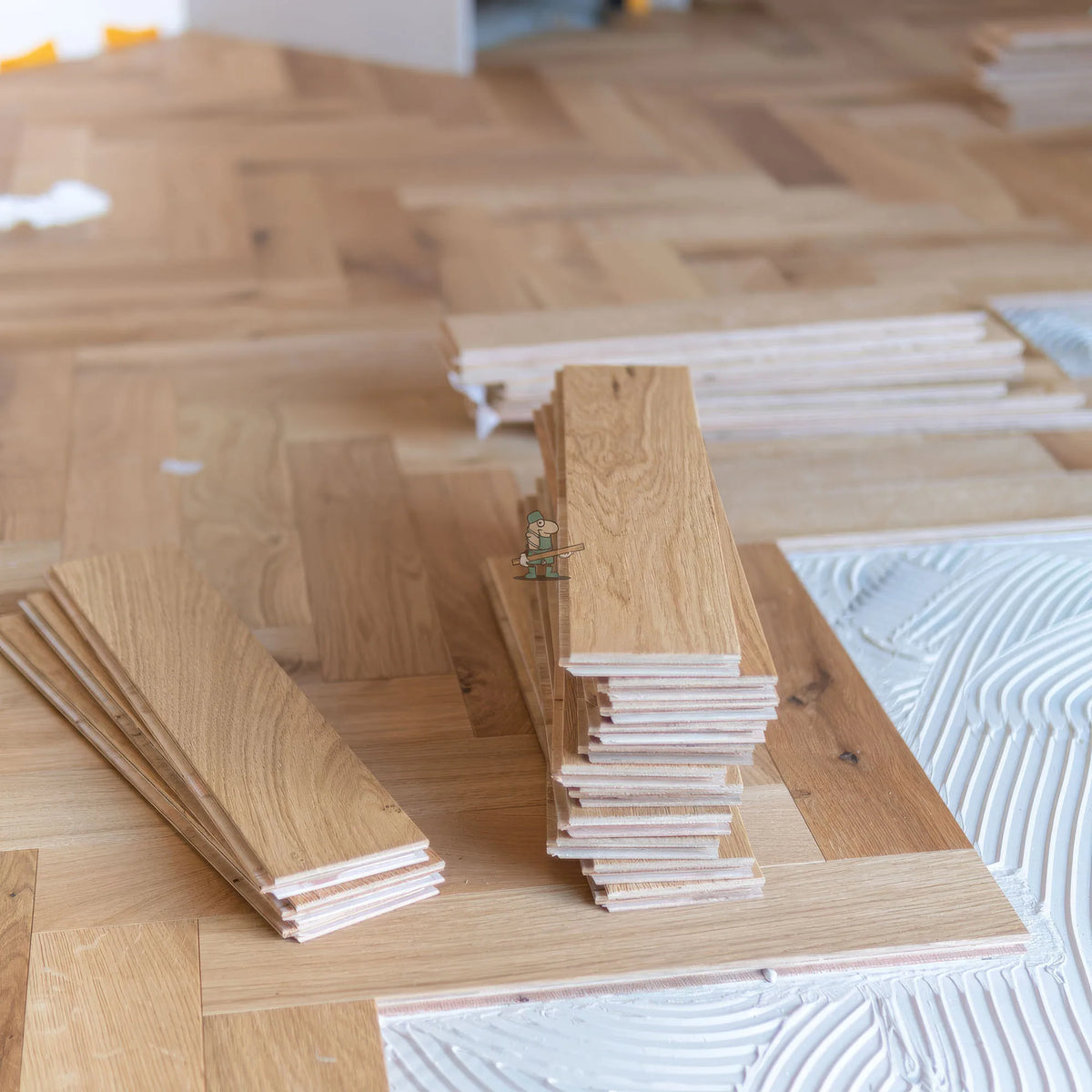 Natural Oiled Oak 90mm Engineered Herringbone – image 3
