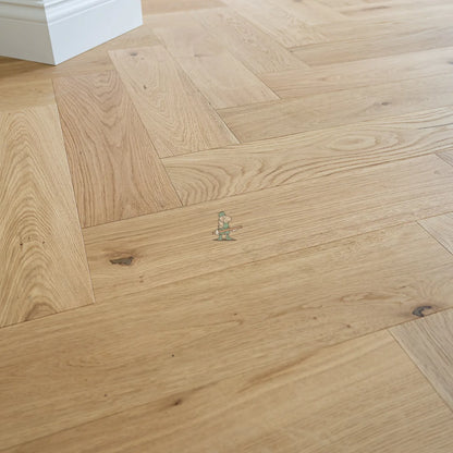 Natural Rustic Oak 150mm Engineered Herringbone – image 8