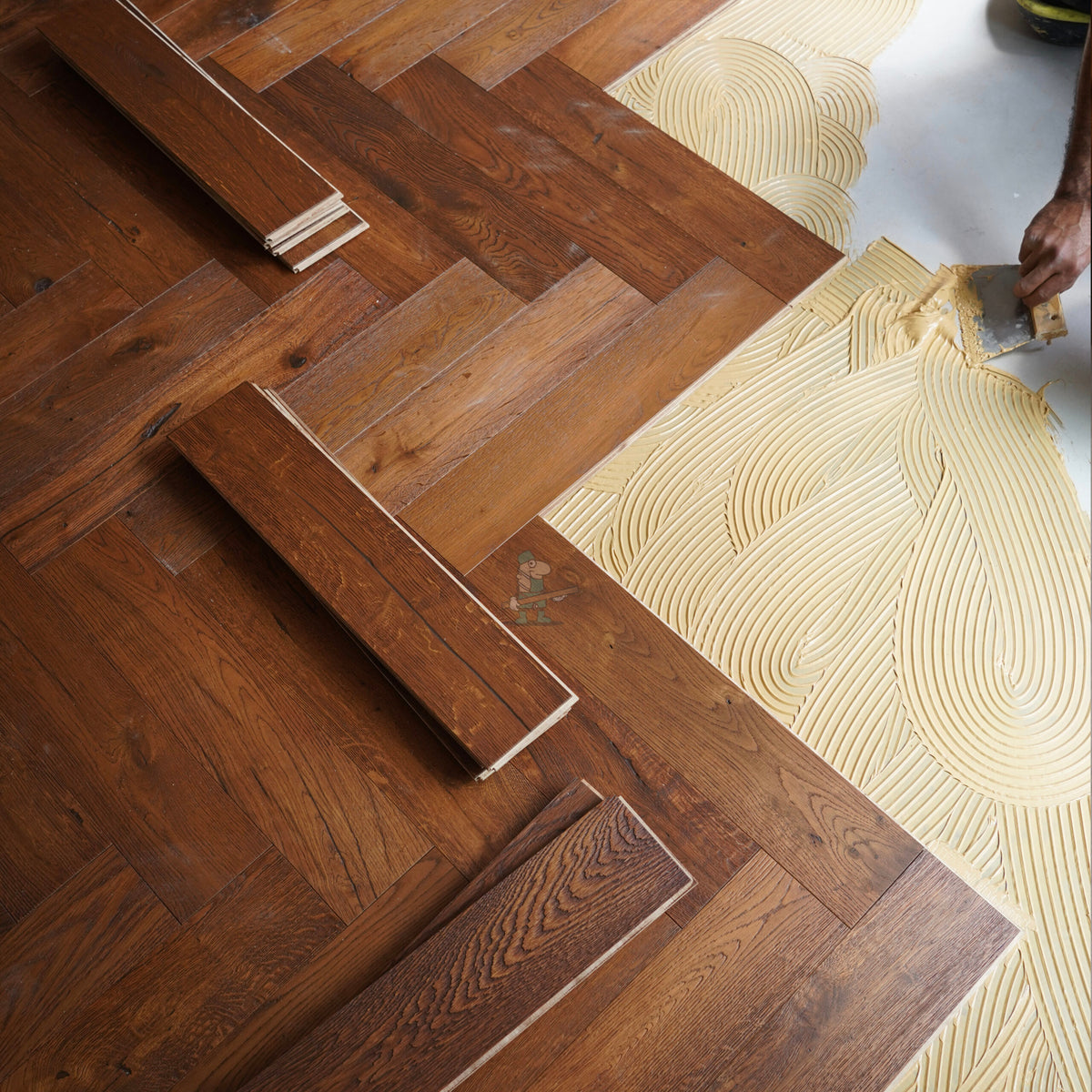 Antique Oak 125mm Engineered Herringbone – image 5