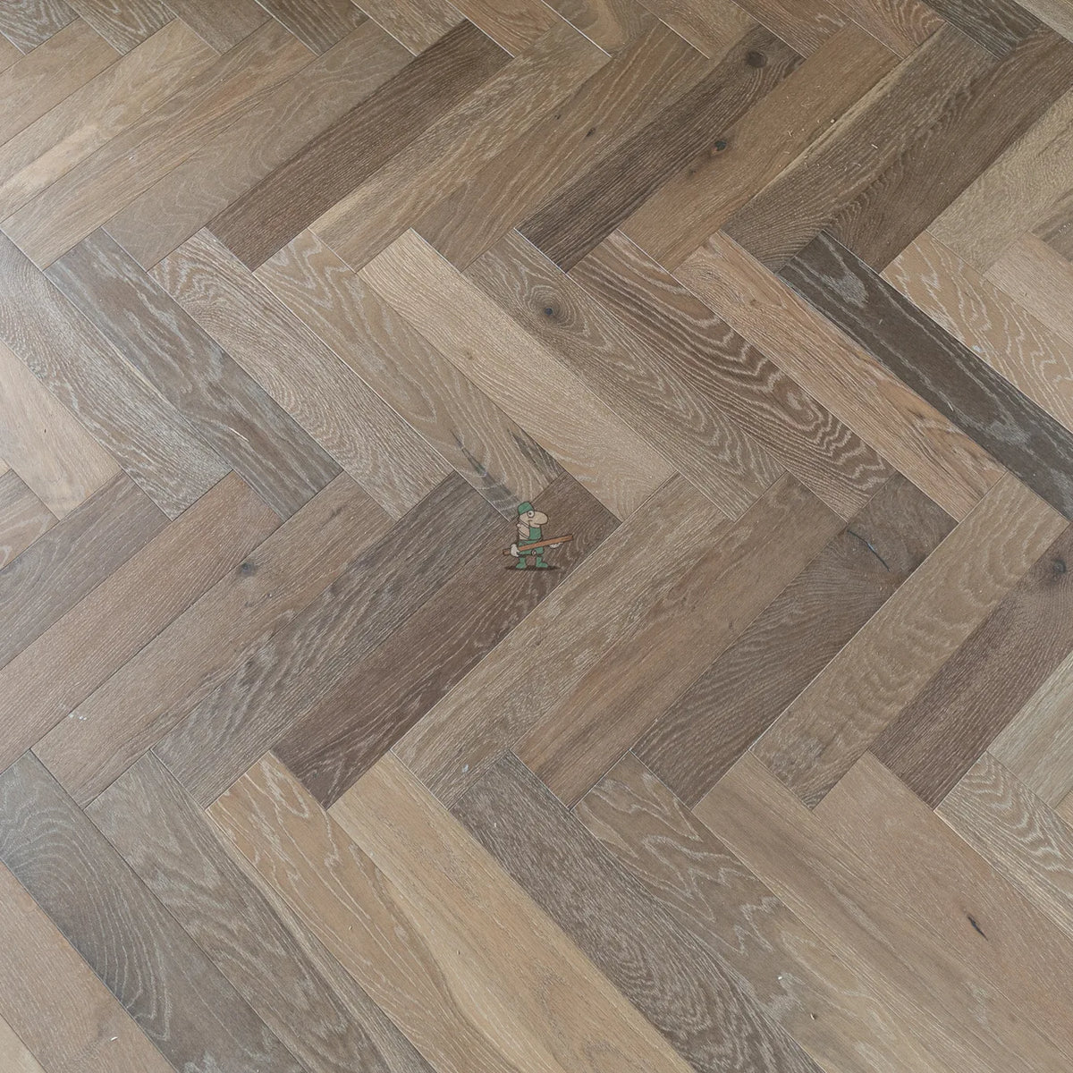Infused Grey Oak 90mm Engineered Herringbone – image 2
