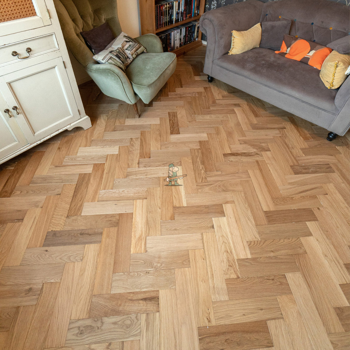 Natural Oak 80mm Engineered Herringbone – image 9
