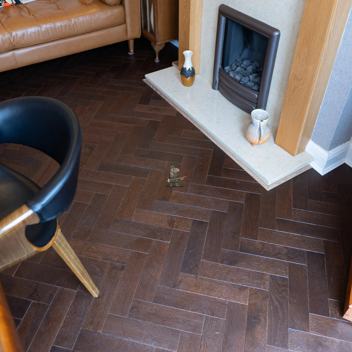 Dark Chocolate Oak 80mm Engineered Herringbone – image 11