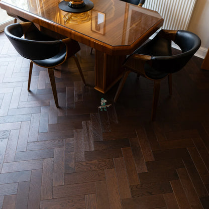 Dark Chocolate Oak 80mm Engineered Herringbone – image 9