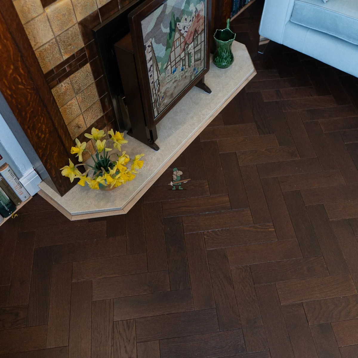 Dark Chocolate Oak 80mm Engineered Herringbone – image 6