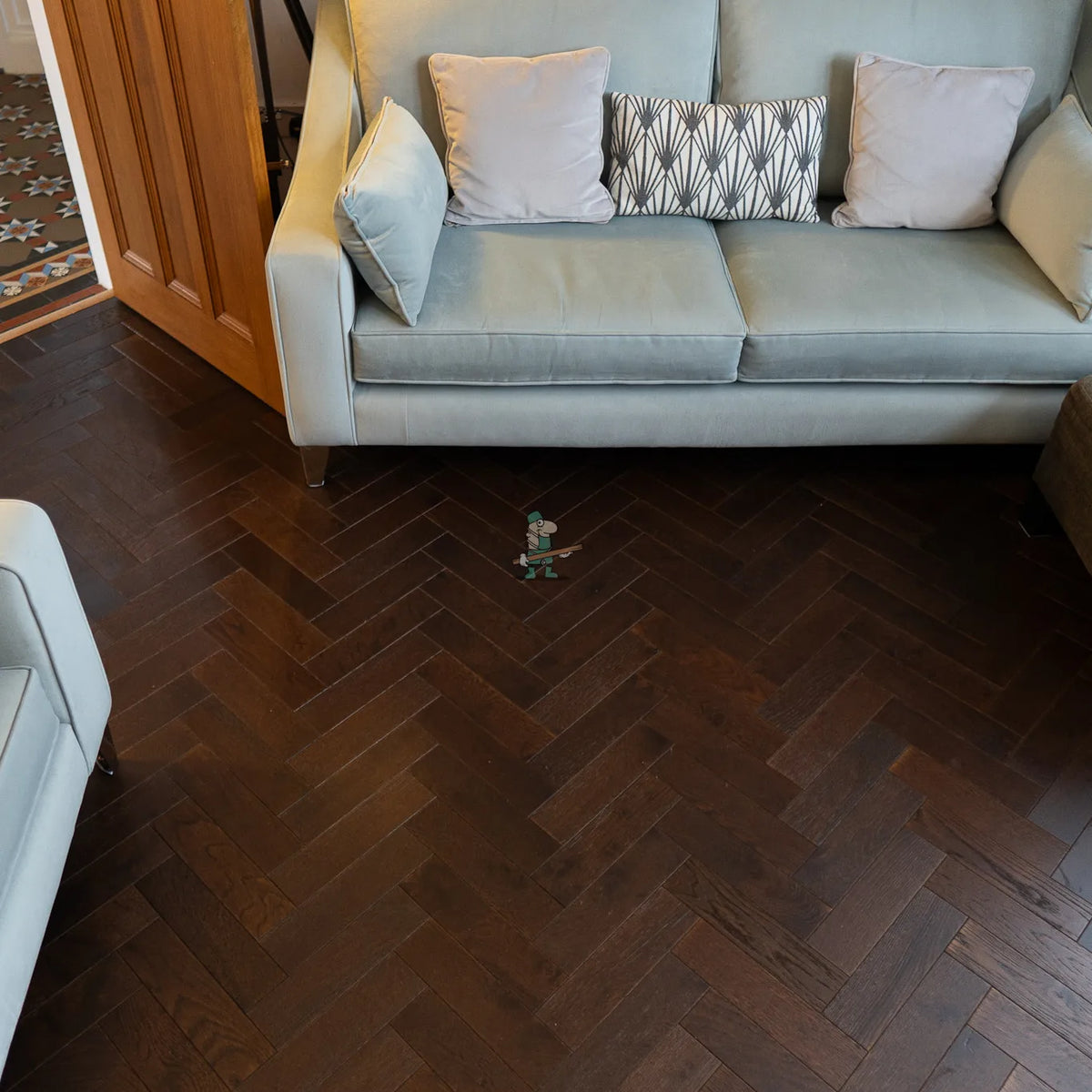 Dark Chocolate Oak 80mm Engineered Herringbone – image 7