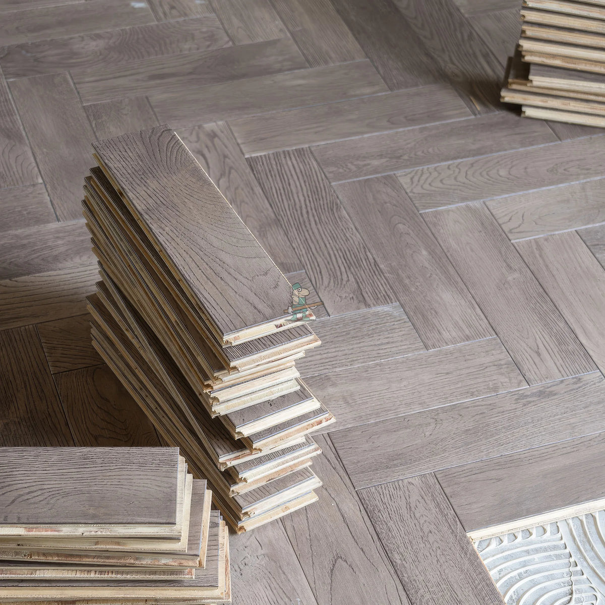 Sterling Silver Oak 80mm Engineered Herringbone – image 10