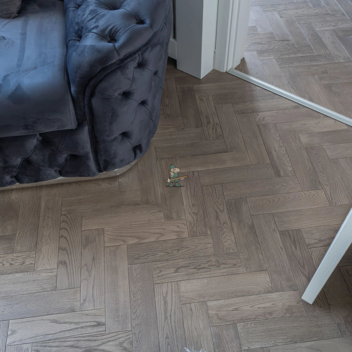 Sterling Silver Oak 80mm Engineered Herringbone – image 9