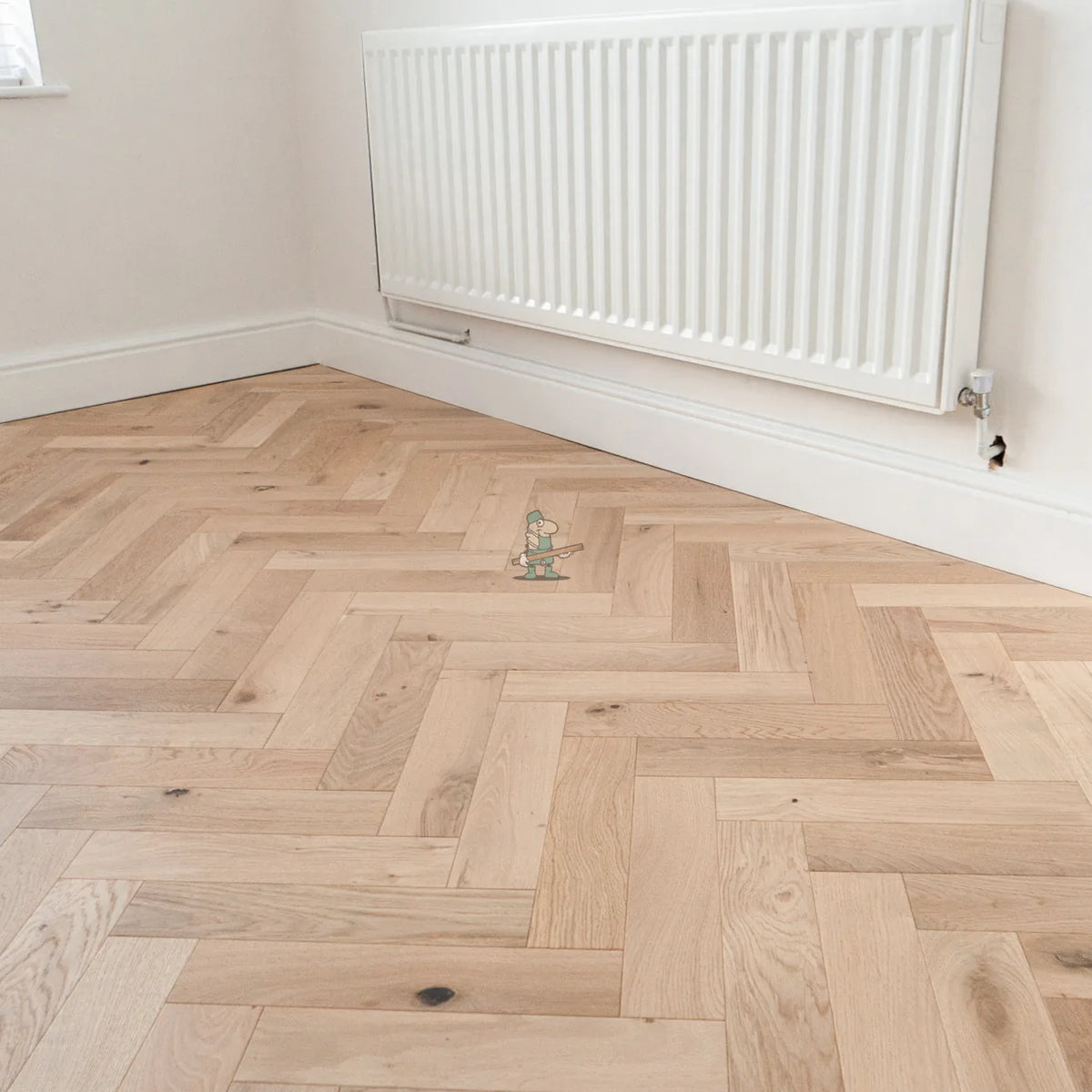 Pale Invisible Oak 90mm Engineered Herringbone, 18/4mm – image 8