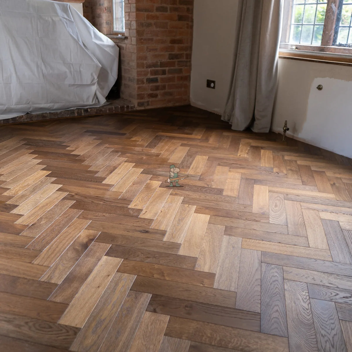 Chestnut Oak 90mm Engineered Herringbone – image 7