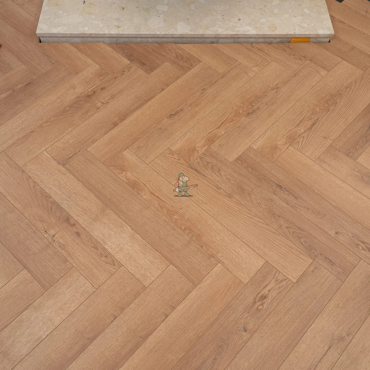 Biscoff Oak Herringbone 12mm Laminate – image 2
