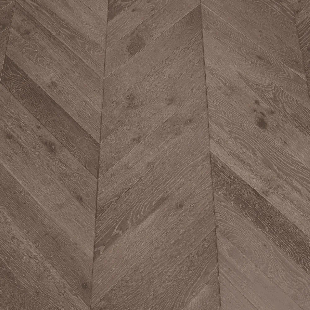 Brown Waxed Haze Oak 90mm Engineered Chevron – image 6