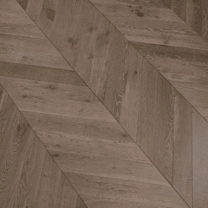 Brown Waxed Haze Oak 90mm Engineered Chevron – image 8