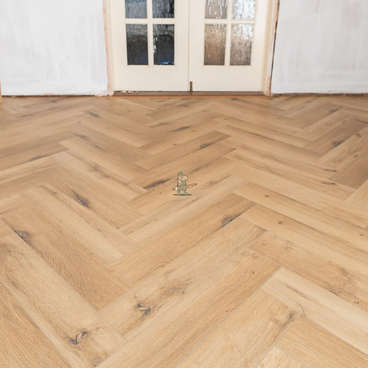 Honeycomb Oak Herringbone Click LVT – close-up of the surface (3)