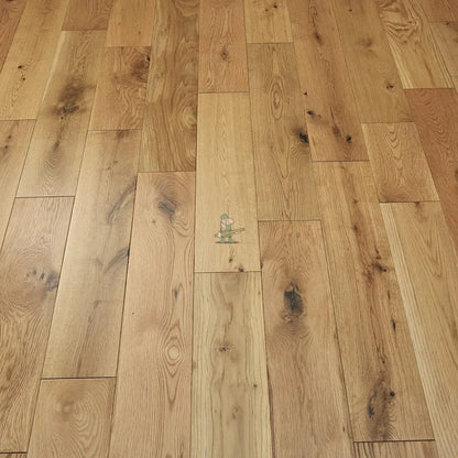 Natural Lacquered Oak 150mm Solid Plank – image 1
