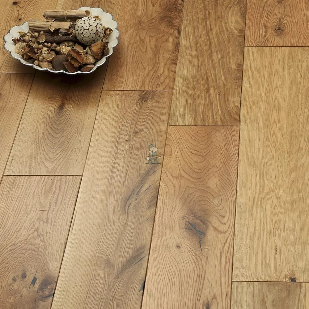 Natural Lacquered Oak 150mm Solid Plank – image 2