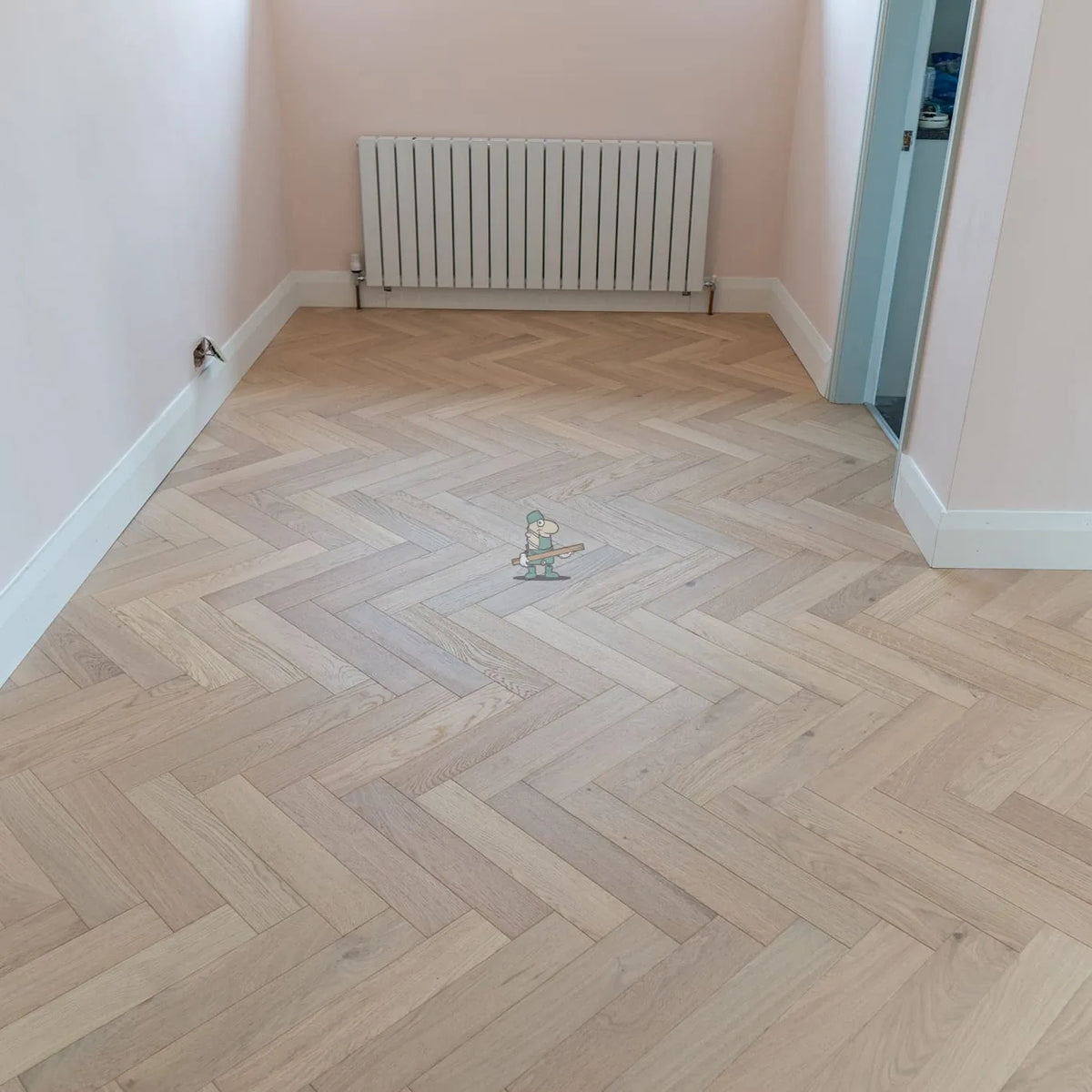 Invisible Light Oak 90mm Engineered Herringbone – image 10