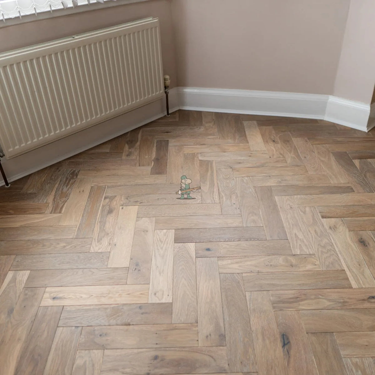 Smoked Washed Grey Oak 90mm Engineered Herringbone – image 8