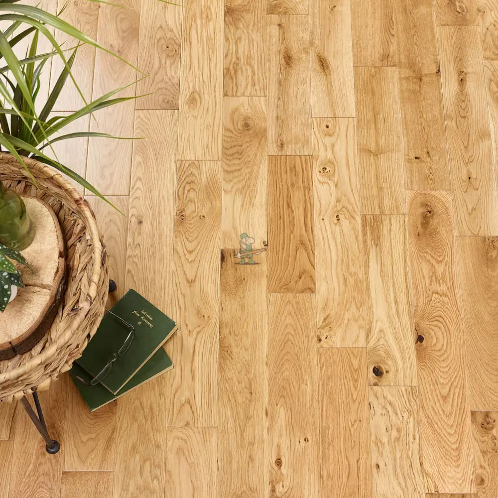 Alabama 90mm Classic Natural Lacquered Oak Solid Wood Flooring