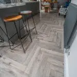 Fusion Volcanic Grey Oak Herringbone Laminate