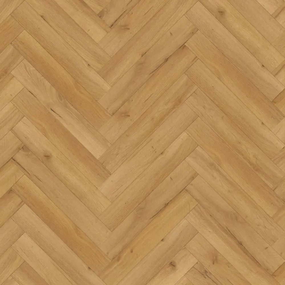 Embossed Natural Oak 12mm Laminate Herringbone Flooring