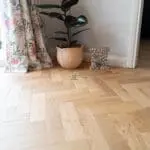 Cambridge Ashdown Oak 10/3 x 80mm Natural Brushed Oiled Herringbone Engineered Wood Flooring