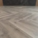 Oak Herringbone Laminate Flooring in Living Room