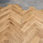 Nature 15/4 x 90mm Natural Brushed Oak Herringbone Engineered Wood Flooring