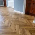 Golden Wheat Oak Herringbone Engineered Wood Flooring