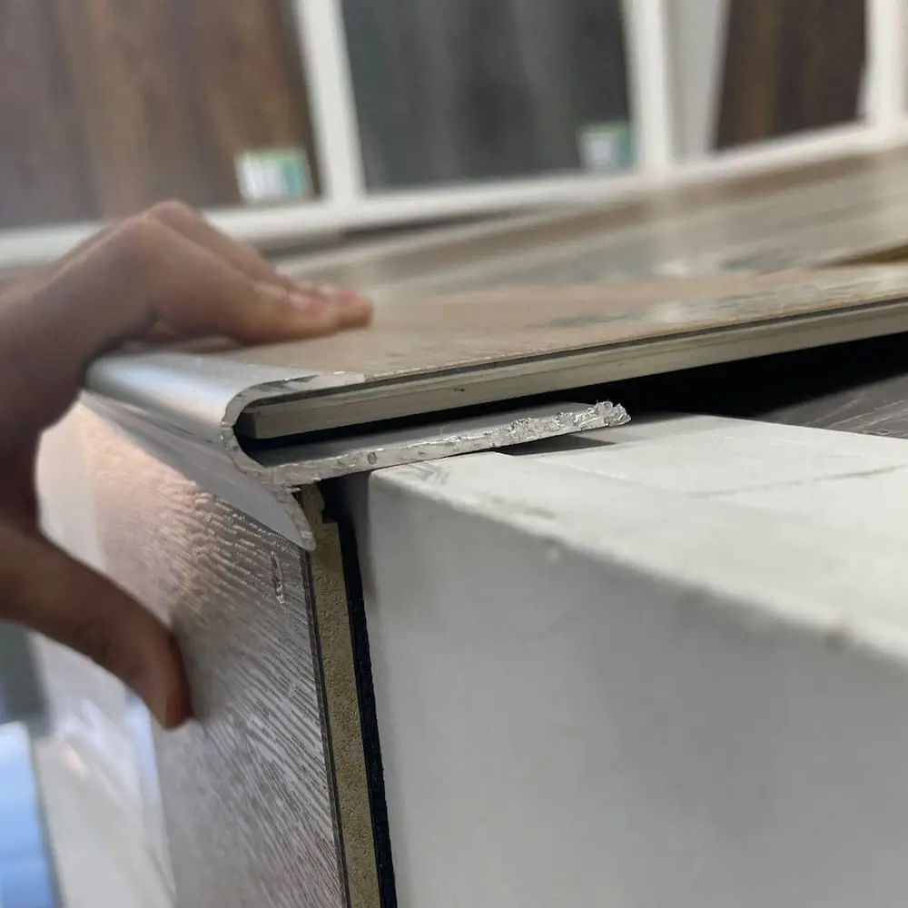 8mm Thick Aluminium Stair Nosing 2.7m