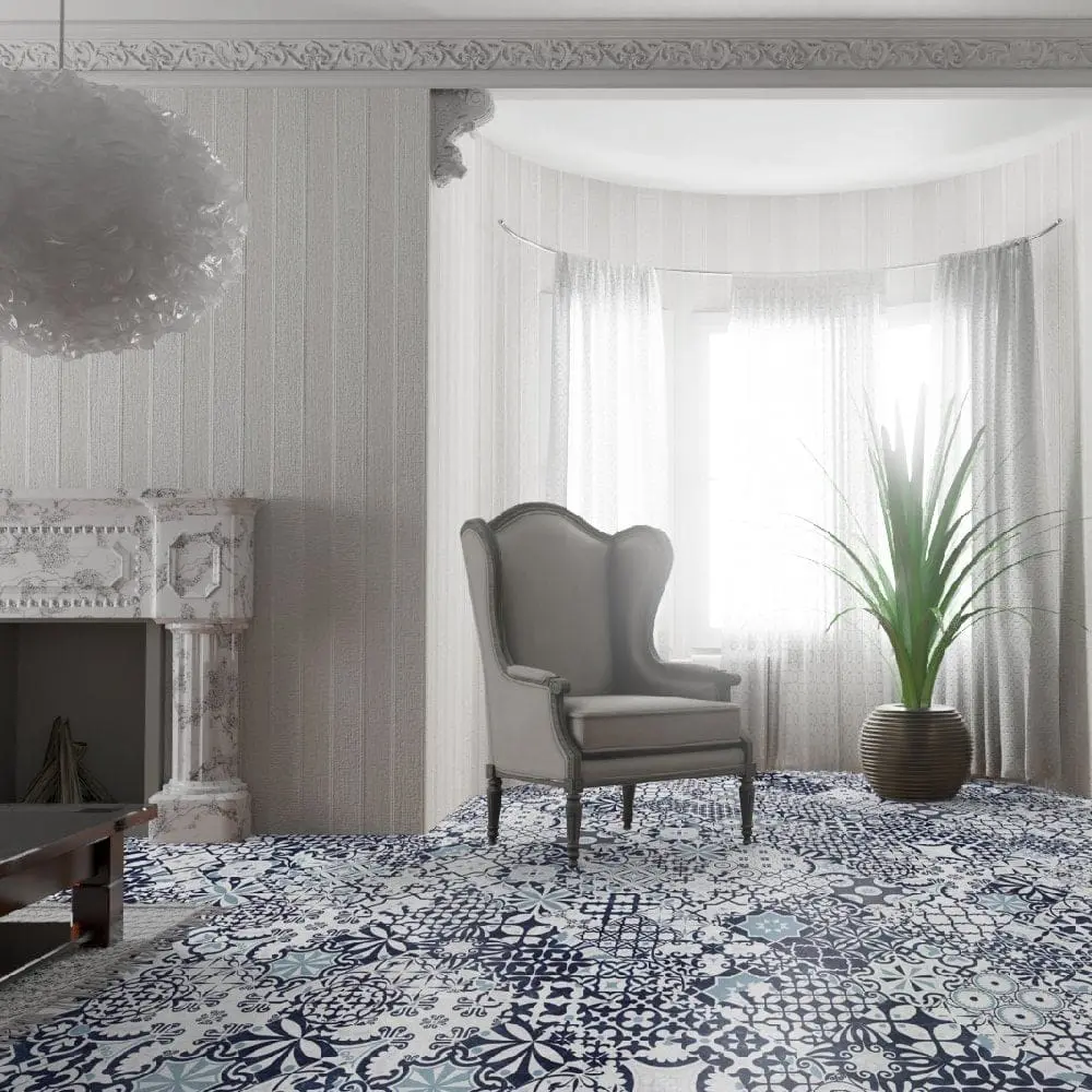 Premium 8mm Santorini Tile Effect Laminate Flooring